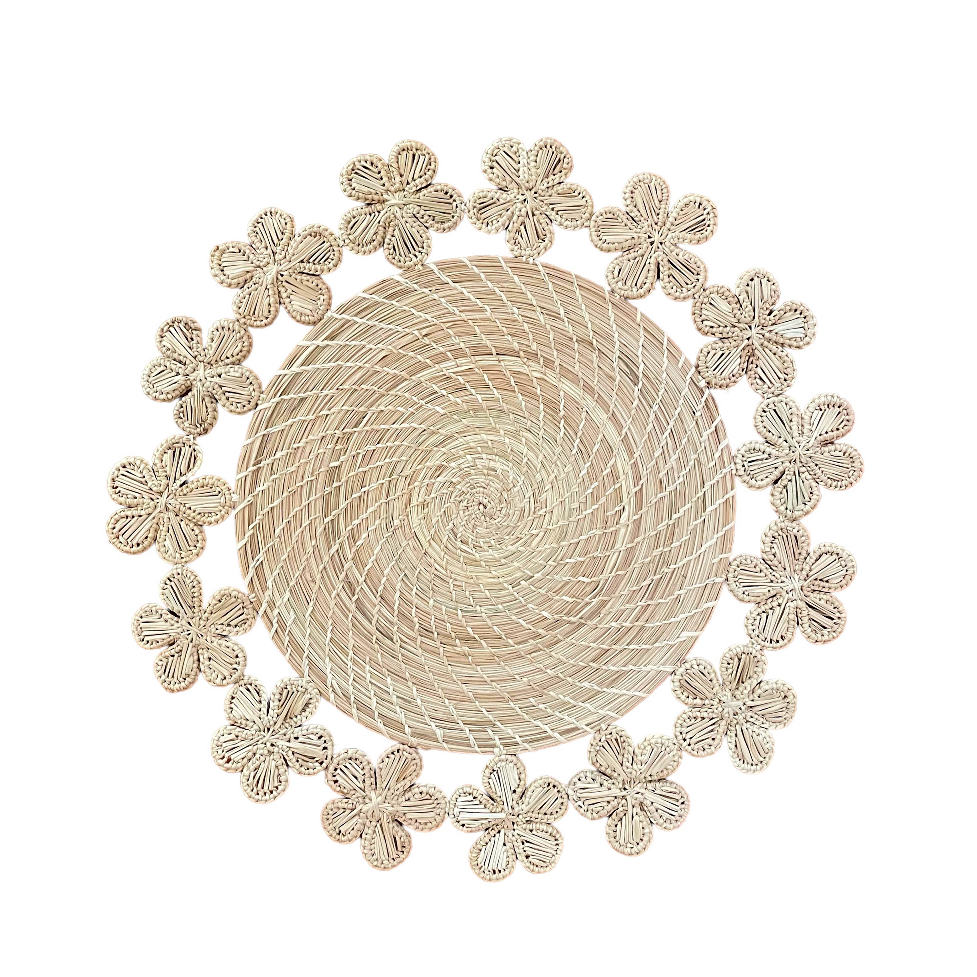 Klatso - Wholesale Placemat - Woven Flower Placemat1
