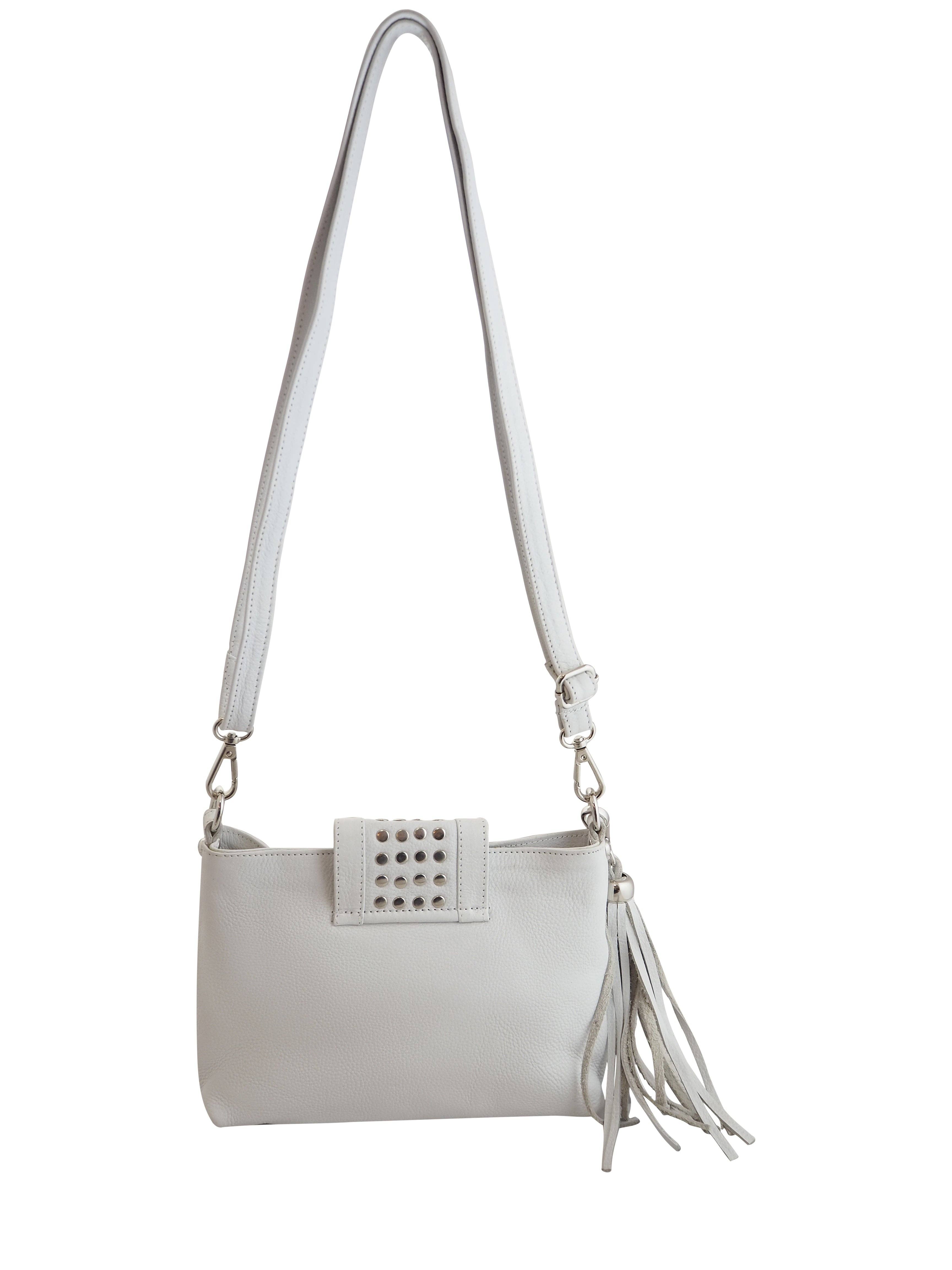 Cadelle Leather - Wholesale Crossbody Bag - Women's - Gigi Crossbody | White1