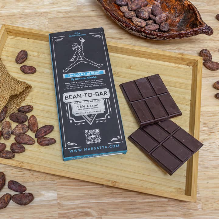 Marsatta Chocolate - Wholesale Chocolate bar - "G.O.A.T. Milk" - 55% Bean-To-Bar Chocolate1