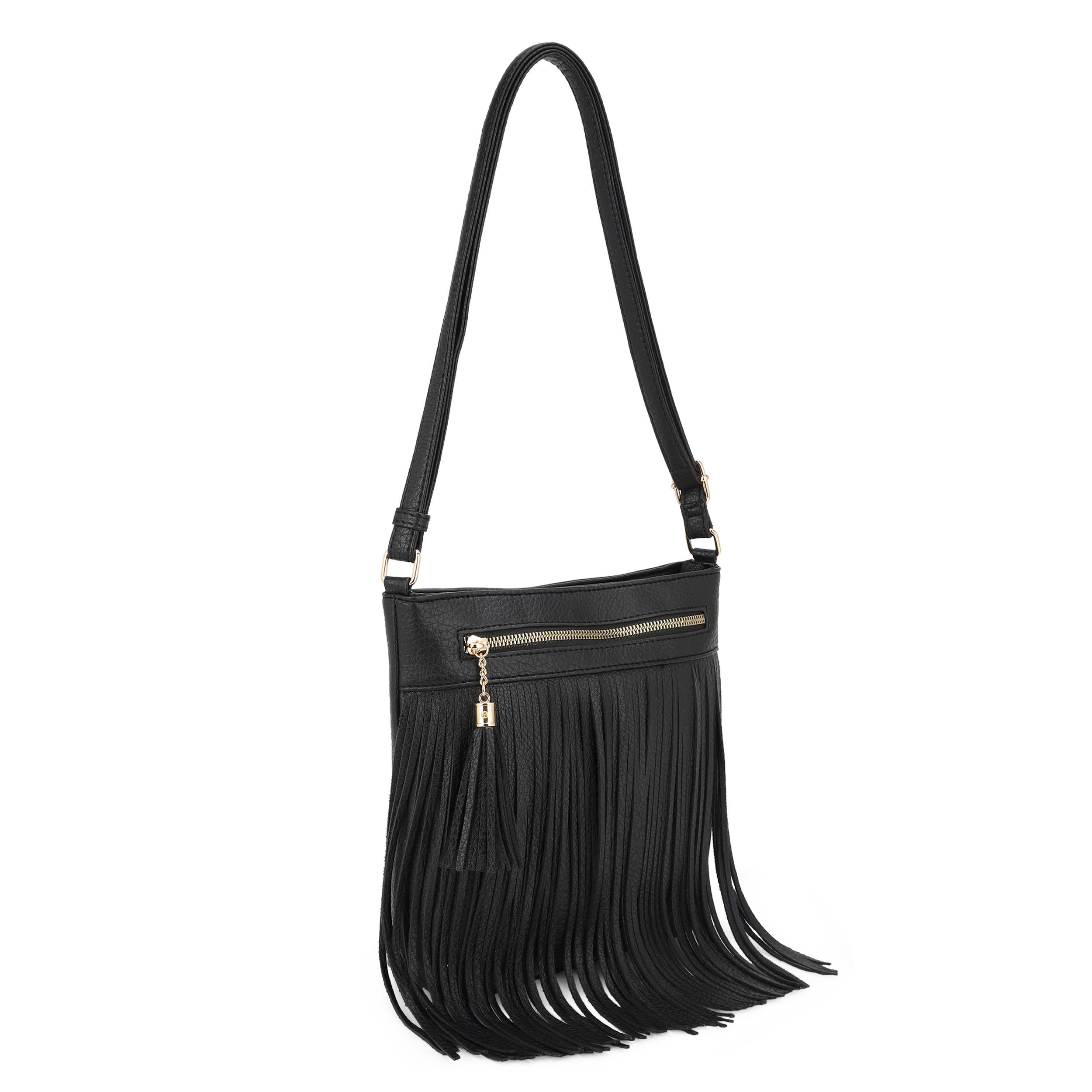 KAYLA+AVA - Wholesale Crossbodytas - Dames - Caroline Fringe Crossbody, schouder in West-Boheemse stijl0