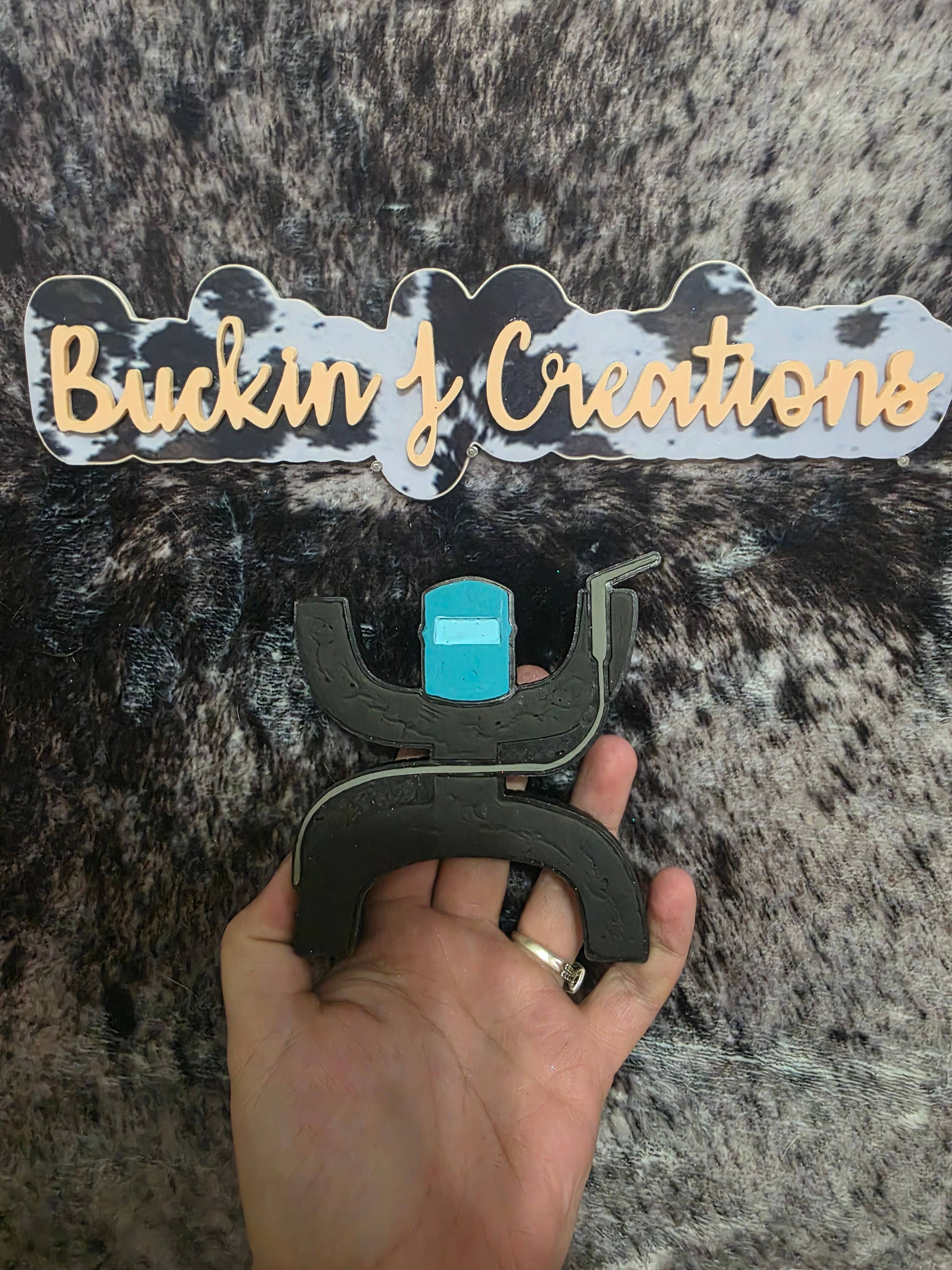 Buckin J Creations - Wholesale Car Freshener - Women's - Hooey Welder Blue Collar Handmade Car Air Freshener1