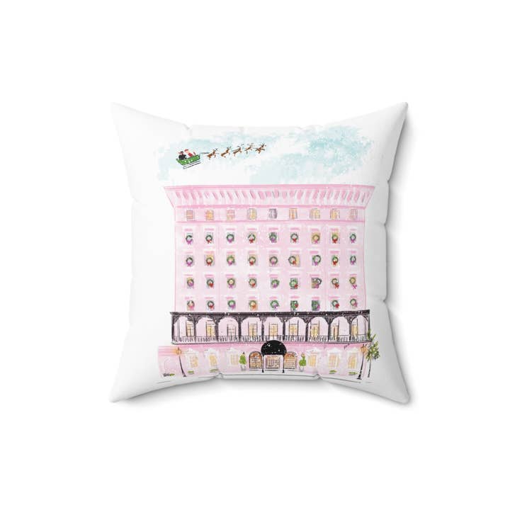 Rebecca Illustrated - Wholesale Throw/Decorative Pillow - Mills House At Christmas-Pillow6