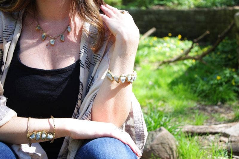 Emilie Shapiro Jewelry - Vente Colliers à pendentif - Collier Immersion 5 Pierres2