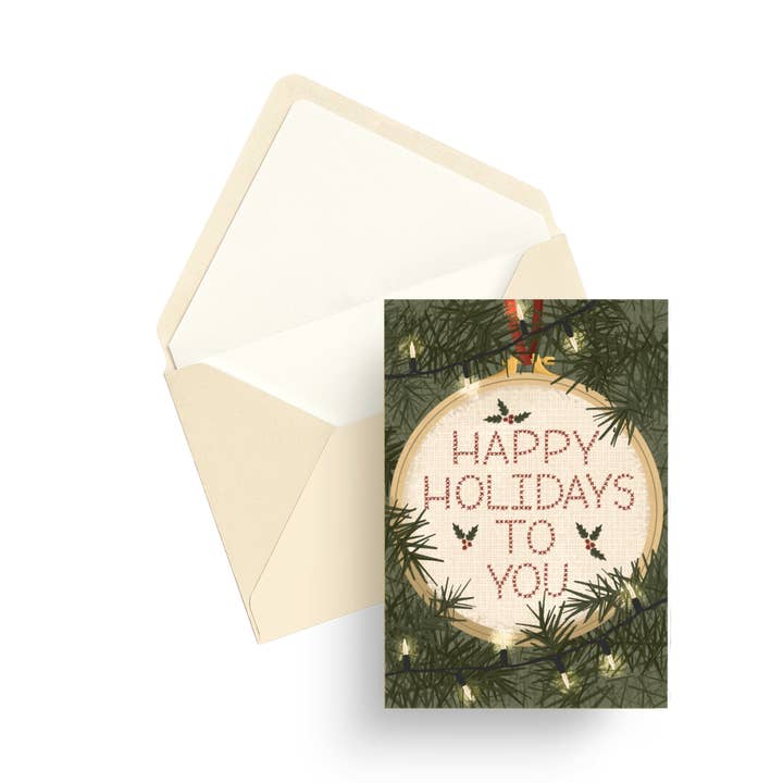 Tarjeta de felicitación de temporada de Happy Holidays to You para venta al por mayor de Beka Gene Studio