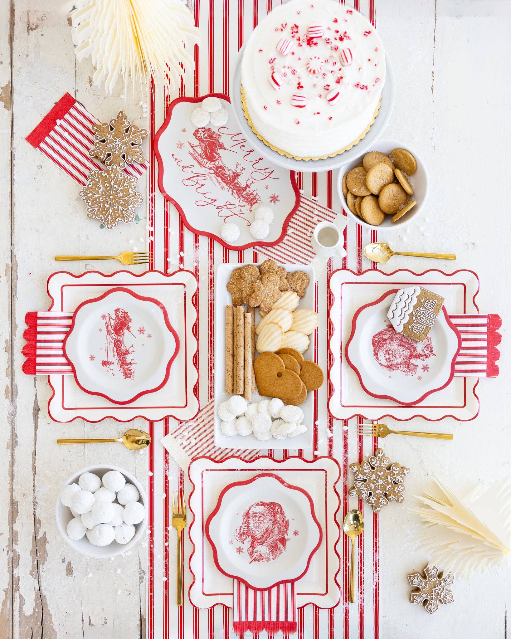 My Mind’s Eye - Wholesale Disposable Table Cover/Runner - WNT1220 - Red Striped Table Runner2