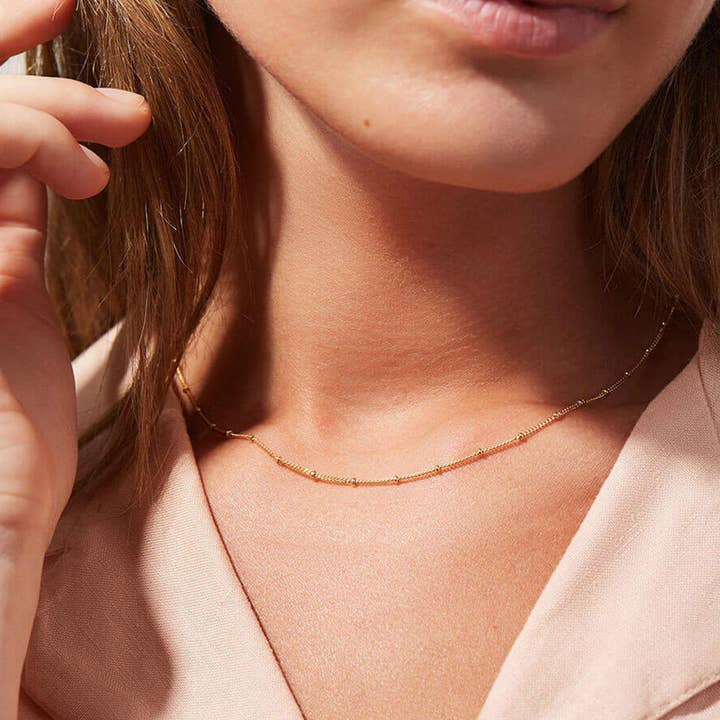 ACCITY - Wholesale Link & Chain Necklace - MULTILAYER GOLD PLATE STAINLESS STEEL NECKLACE_CWAJE061925