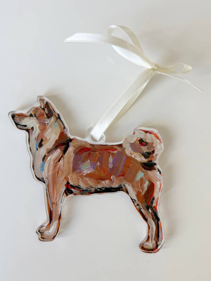 "Shiba Inu" ornament for wholesale by Chelsea McShane Art