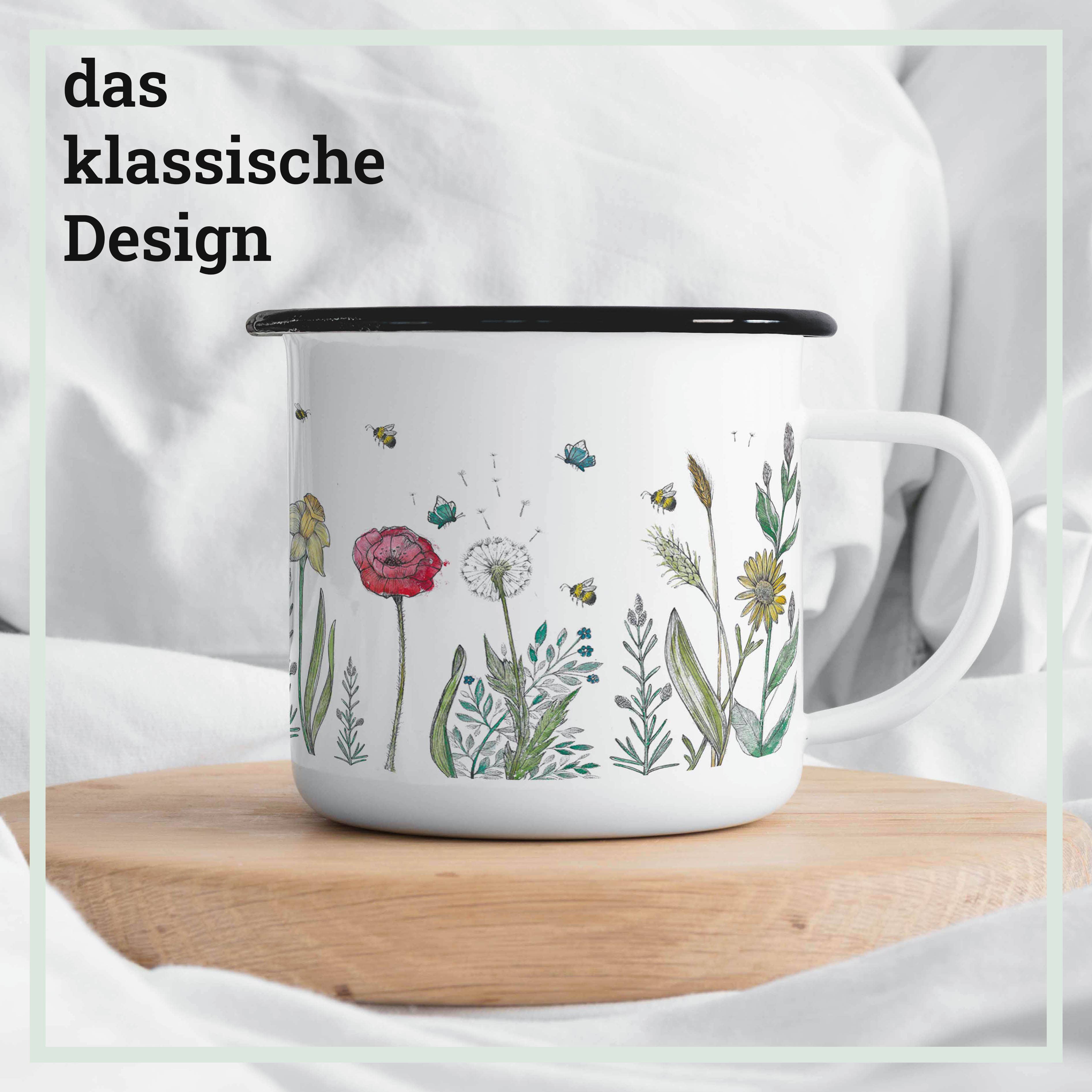 LIGARTI - Wholesale Coffee Mug - Enamel mug – Flower meadow3