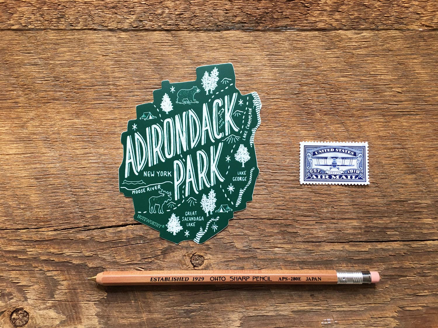Noteworthy Paper & Press - Wholesale Sticker - Adirondack Park Sticker2