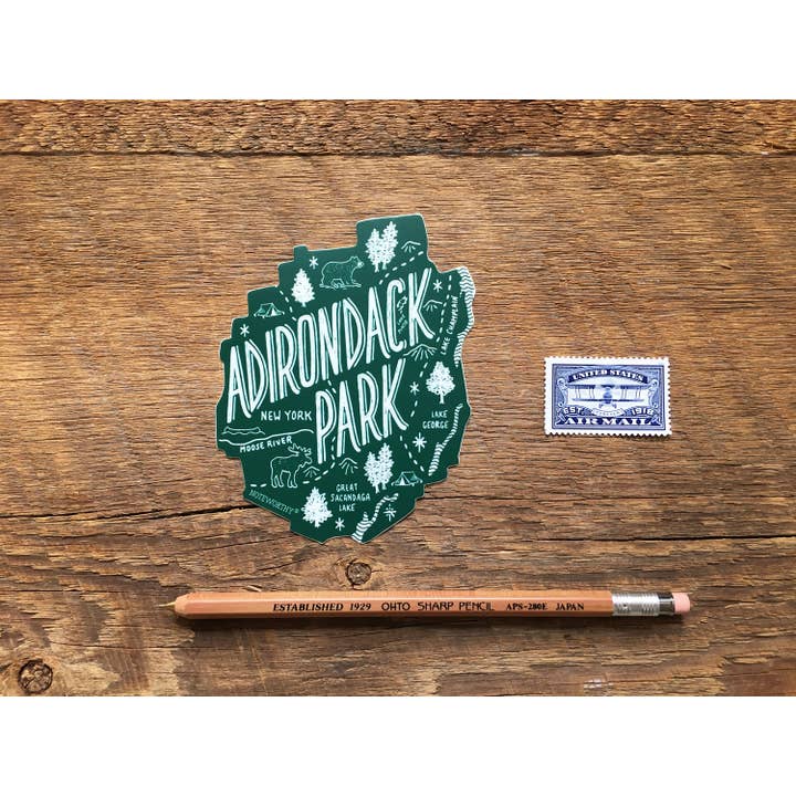 Noteworthy Paper & Press – wholesale Sticker – Adirondack Park Sticker2