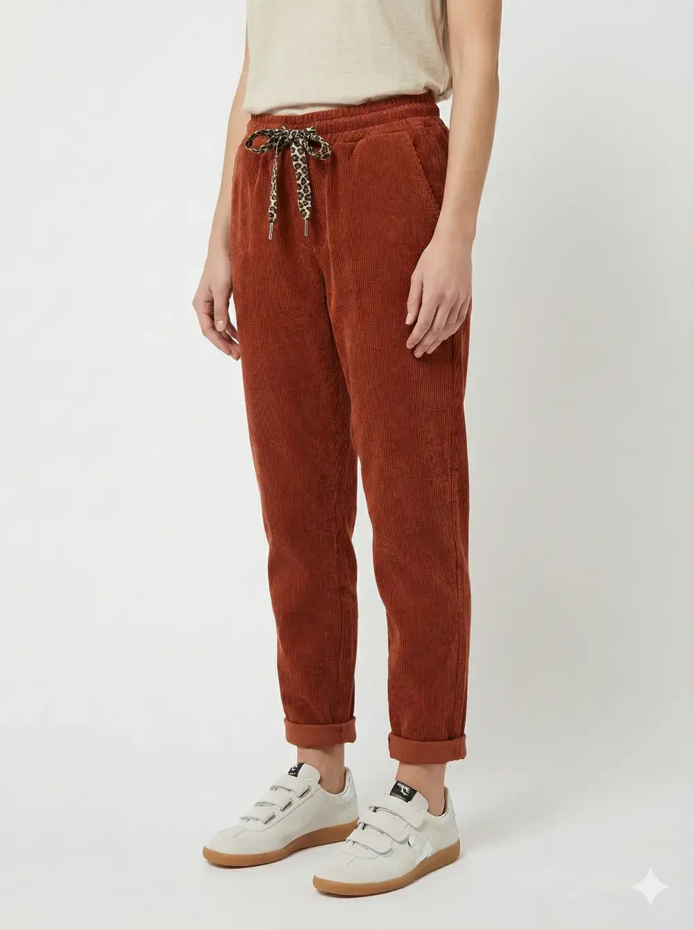 Mimi & Gogo - Vente Pantalon d'intérieur/de jogging – femme - Jogging en velours avec nœud à léopard @43710_JoNoeudLeo14