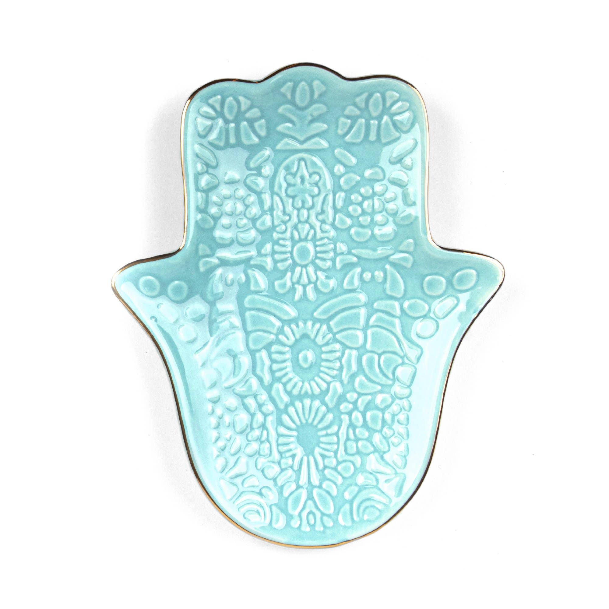Myga - Wholesale Sieradenschaaltje - Sieradenschaaltje met Hamsa-motief in turquoise0