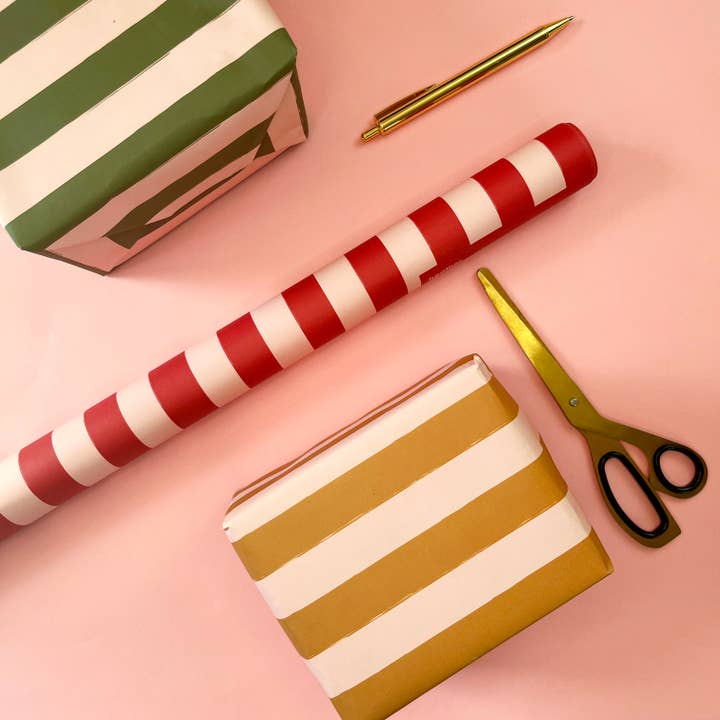 Luxury Striped Wrapping Paper for wholesale by Heather Alstead Design Ltd