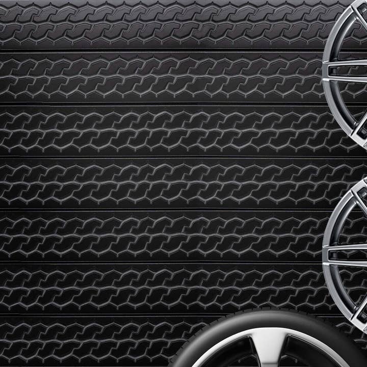 Slatwall - Tire Tread (Set of two 24" H X 48" L Panels) for wholesale by Ninth & Vine