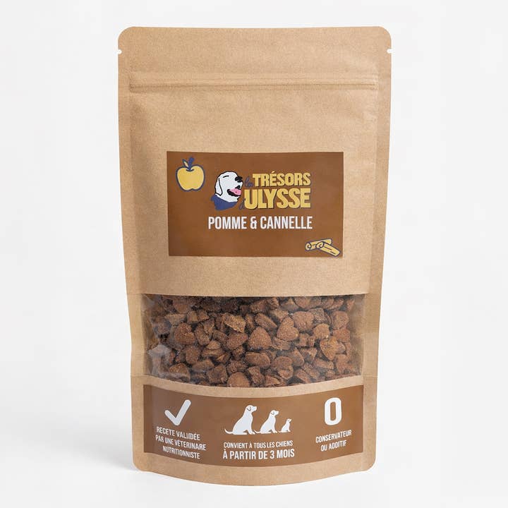 Biscuits pour chiens pomme cannelle | Format Training pour la vente par Les Trésors d'Ulysse