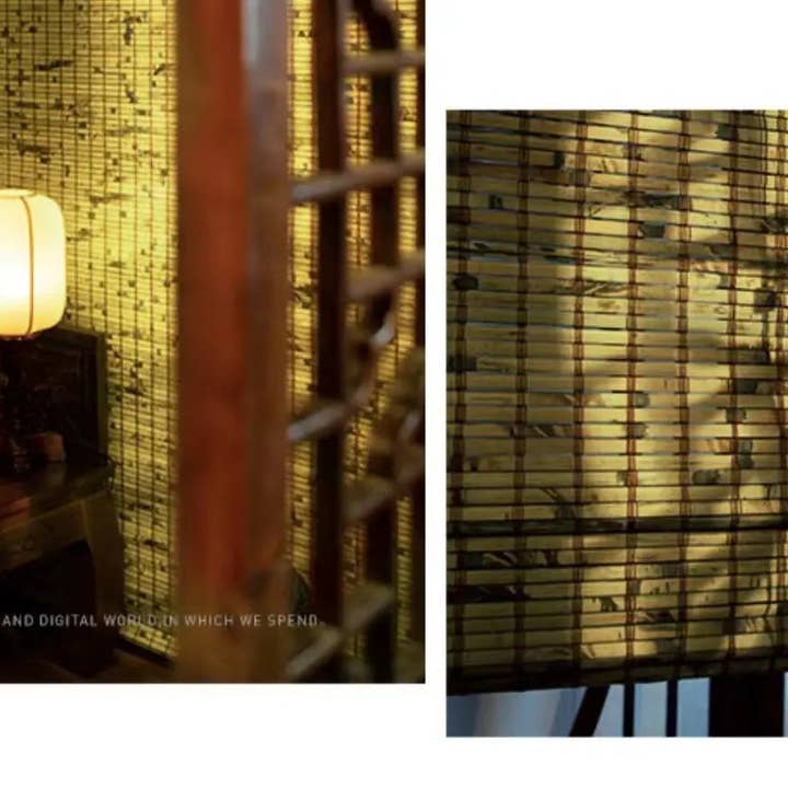 everythingbamboo - Wholesale Curtain - Custom Made Tortoiseshell Bamboo Blind Bamboo Curtain Bamboo Screen Rolling Blinds Panel Privacy Customization Size9