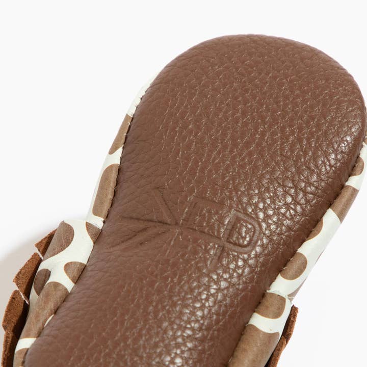 Freshly Picked - Wholesale Booties - Baby - Suede Cow Print Moccasin Baby Shoe6