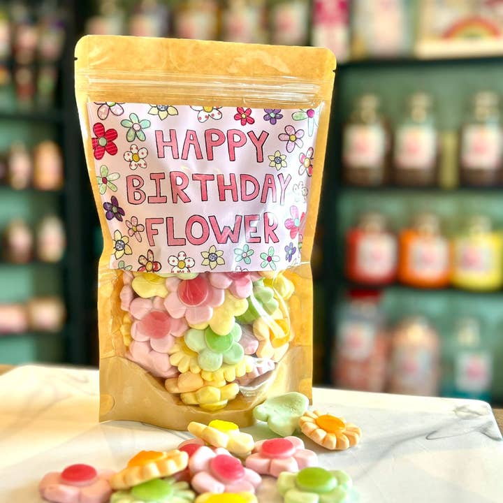 Feliz Aniversário Saco Doce 400g por atacado de Flossy Teacake