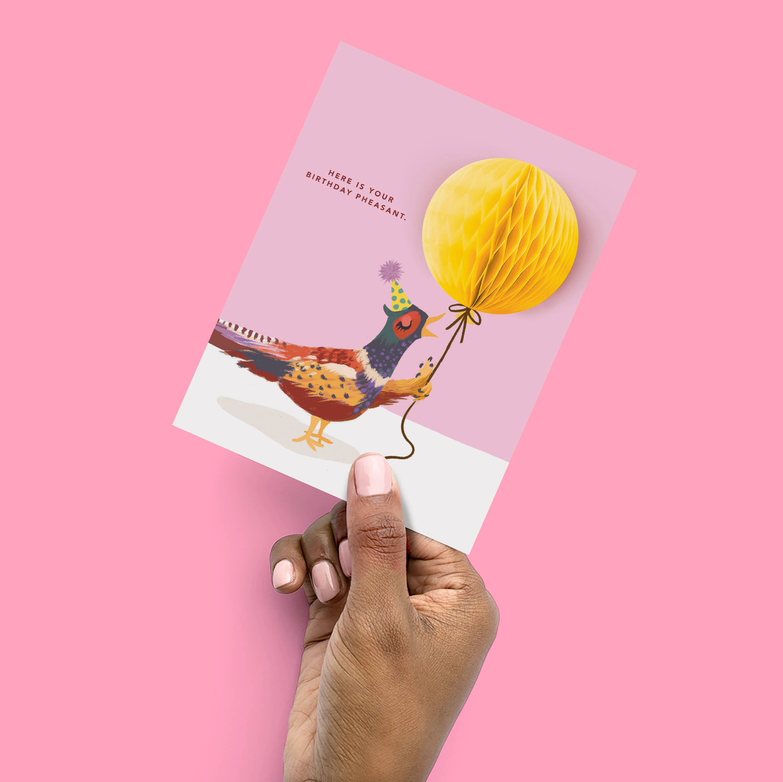 Inklings Paperie - Vente Cartes d'anniversaire - Carte pop-up - Faisan d'anniversaire4