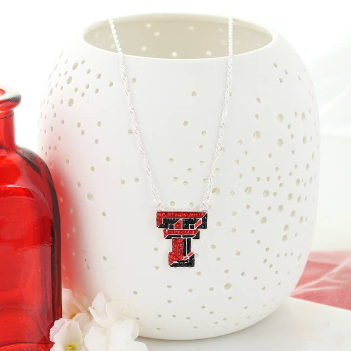 Texas Tech kristallen ketting voor wholesale door Seasons Jewelry