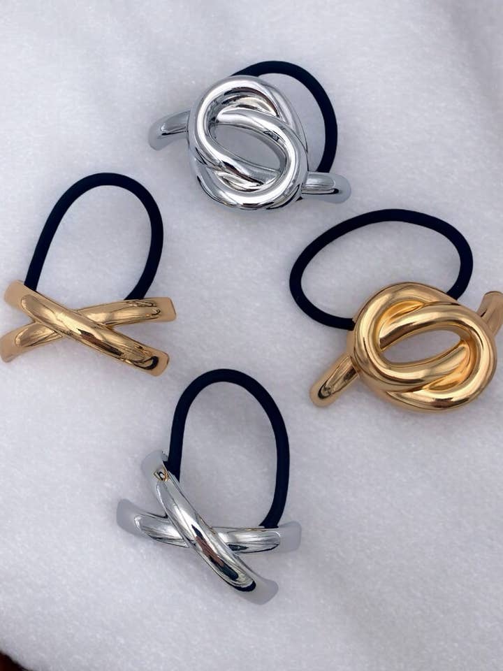 Set of 4 metal hair jewels ST17 for wholesale by BYREN | ÉLINE L'ATELIER