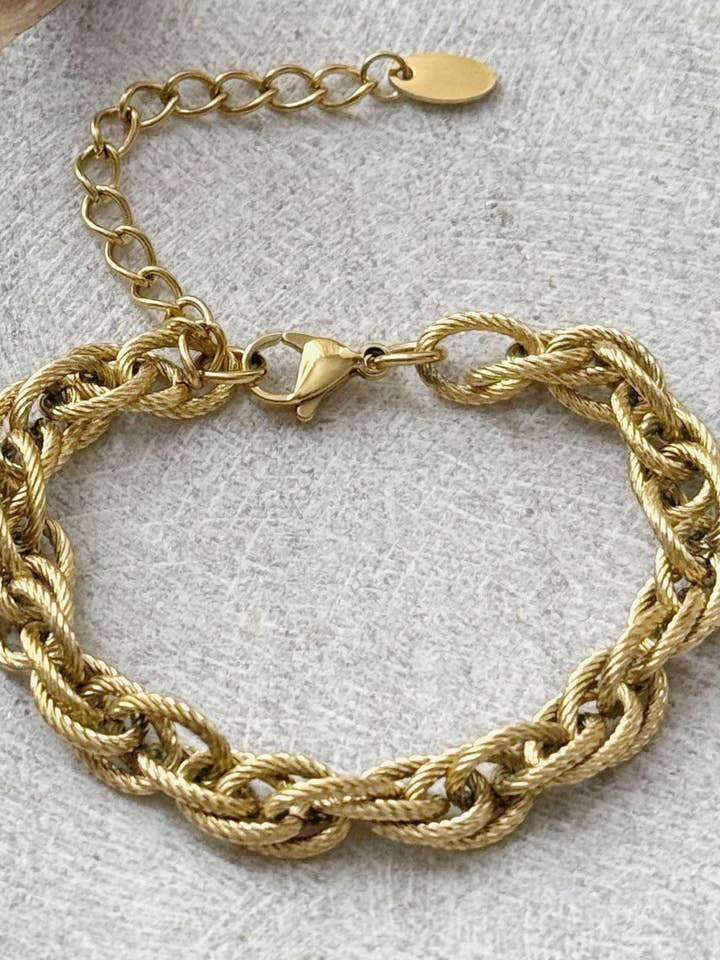 8048JB - Sandra vergoldetes Armband für den Großhandel von Renee and Renae | Formerly The Katz Meow Creations