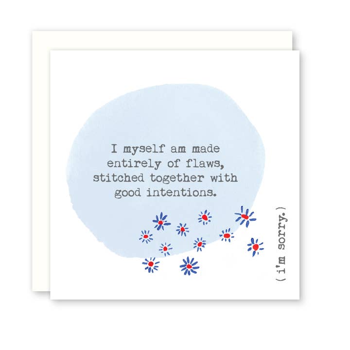 Je suis désolé, bonnes intentions - (Merci, condolée+ excuses) pour la vente par Raincity Prints