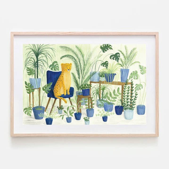 Leopard Art Print for wholesale by Fawa Shah