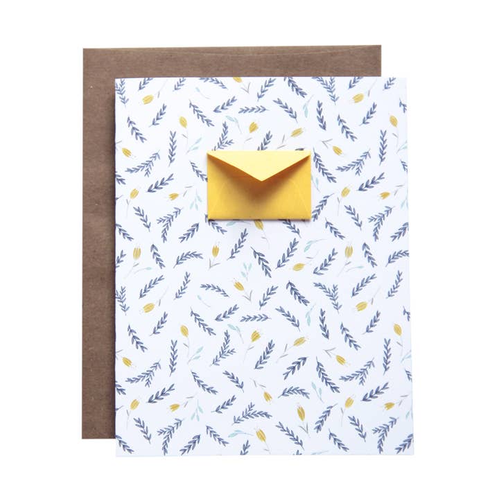 Lavendel Field Tiny kuvert kort for engroshandel hos Lemon Drop Papers, Inc.