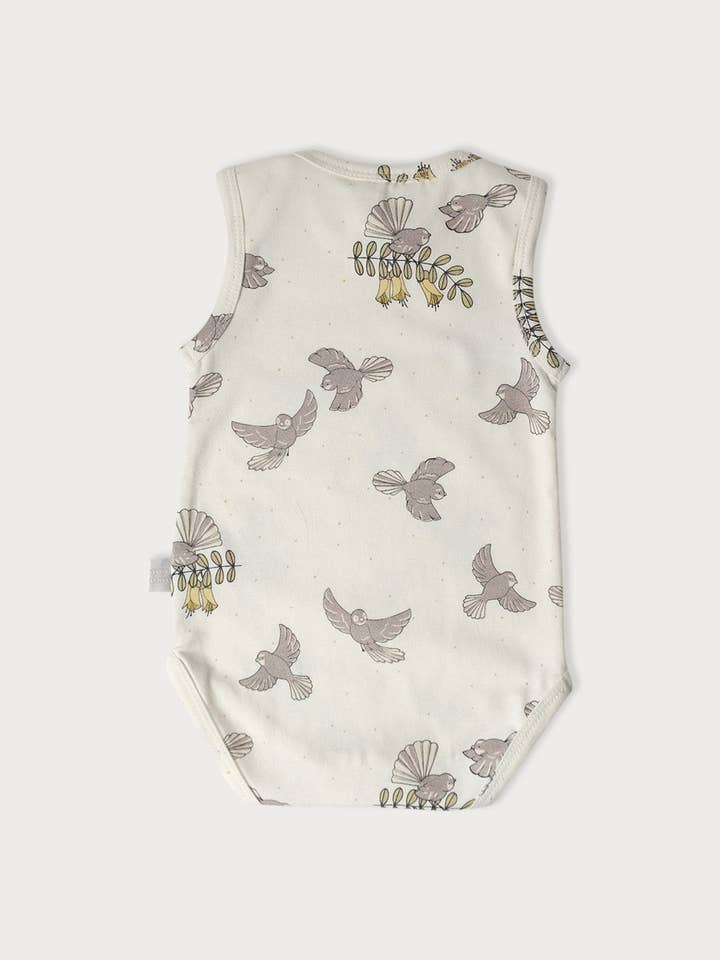 Babu - Wholesale Bodysuit (non-footed) – Baby - Organic Cotton Singlet Bodysuit NZ Forest1