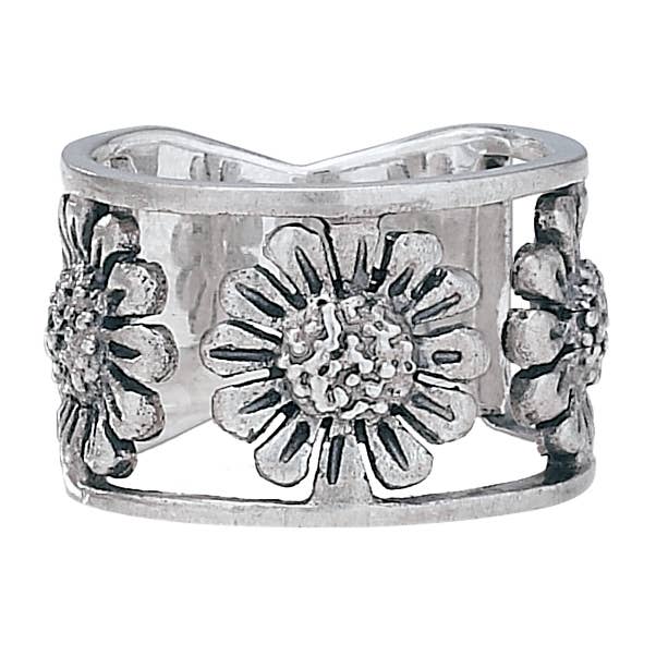 Tiger Mountain Jewelry – wholesale Cocktail/statement ring – Sunflower Wrap Sterling Silver Ring