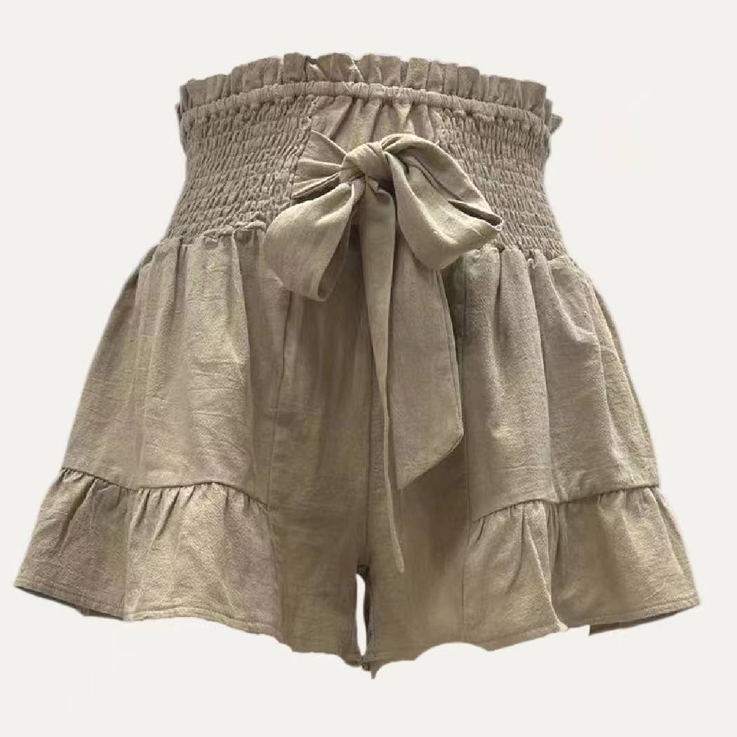 The Moment Collection - Vendita all'ingrosso Pantaloncini - Donna - Pantaloncini leggeri minimalisti a trama solida5