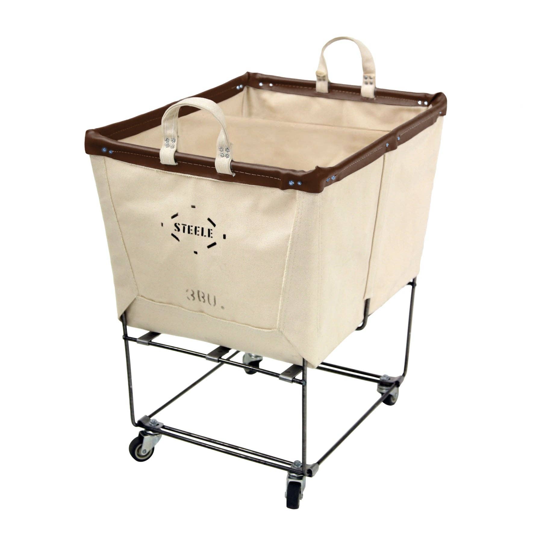 Steele Canvas Basket Corp. - Wholesale Laundry Basket - Canvas Elevated Truck - Permanent Style 3 Bu14