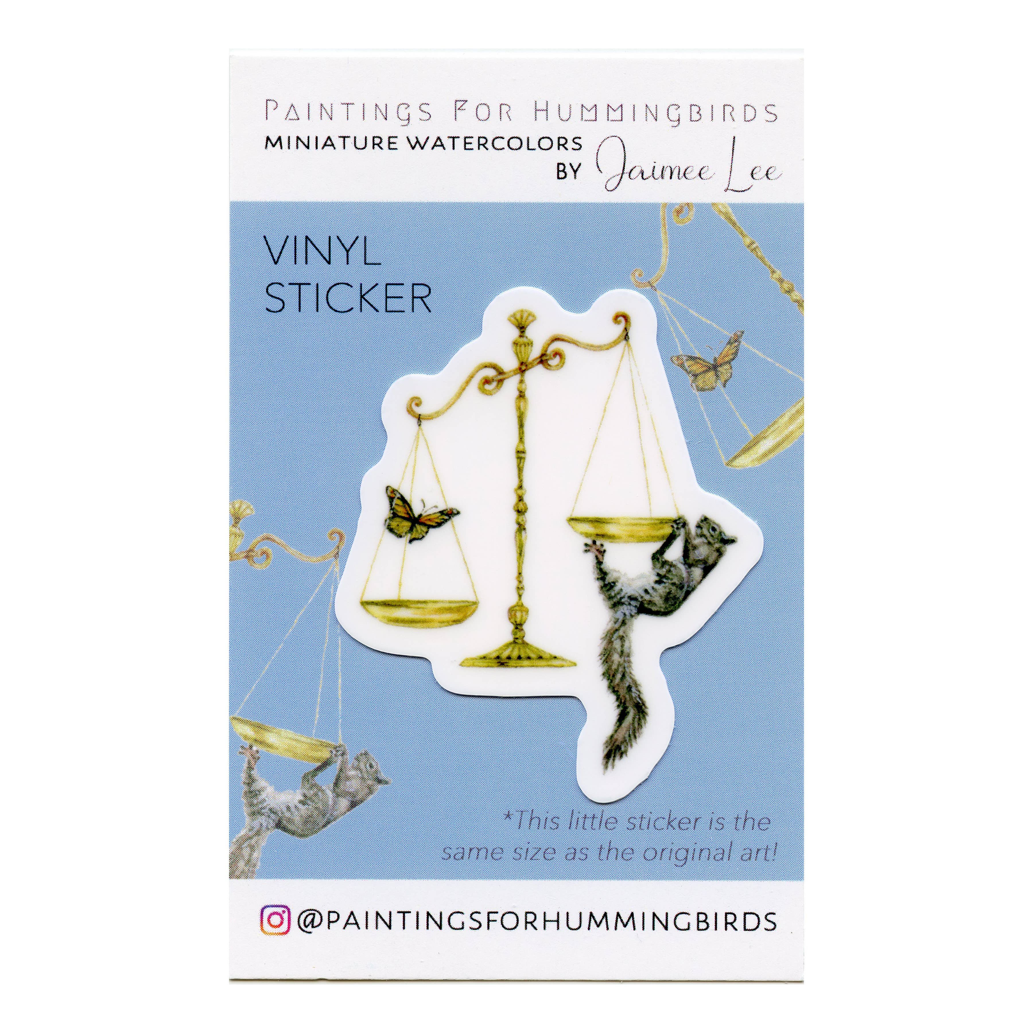 Paintings For Hummingbirds - Wholesale Sticker - “Libras With Chaotic Friends” Vinyl Sticker0