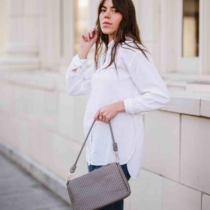 modern and chic - Wholesale Crossbody Bag - Women's - Elle Woven Crossbody4