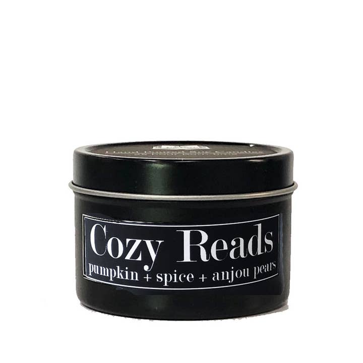 Fly Paper Products - Wholesale Travel Candles - Cozy Reads 4oz Candle Pumpkin + Spice + Anjou Pear1