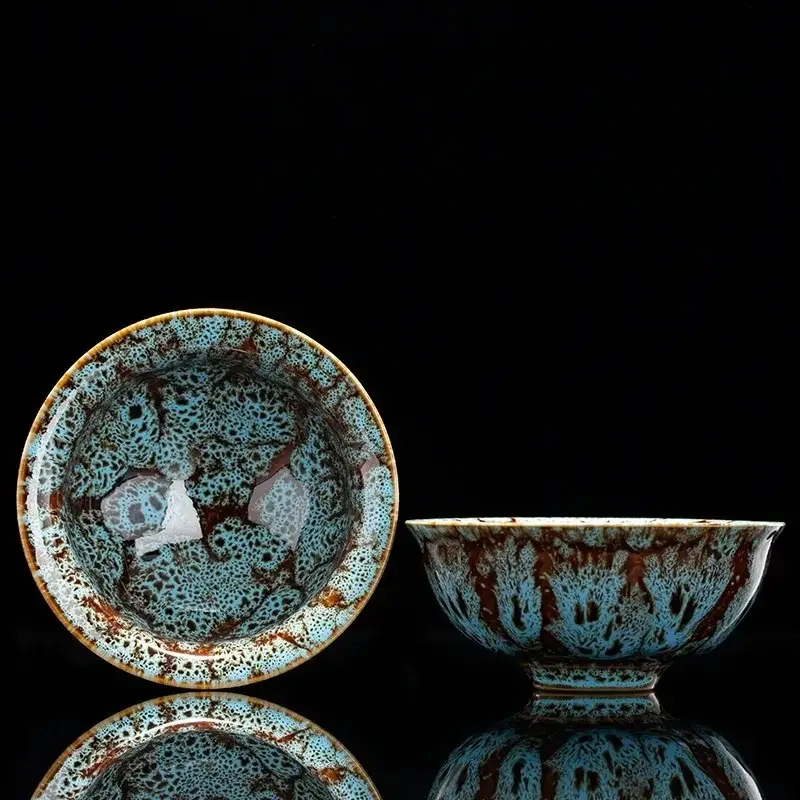 Otterware – wholesale Coffee/tea cup – Handmade Artisanal Tenmoku Glaze Tasting Cup (Single)26