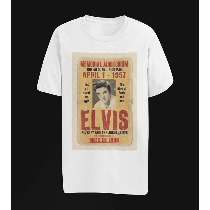 Rock Elvis Grafik-T-Shirt für den Großhandel von Carolina Moon