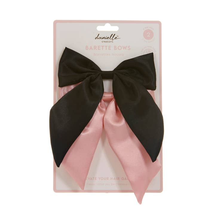 Danielle Creation Large Bow Barrette 2 Pk for wholesale by Danielle Creations