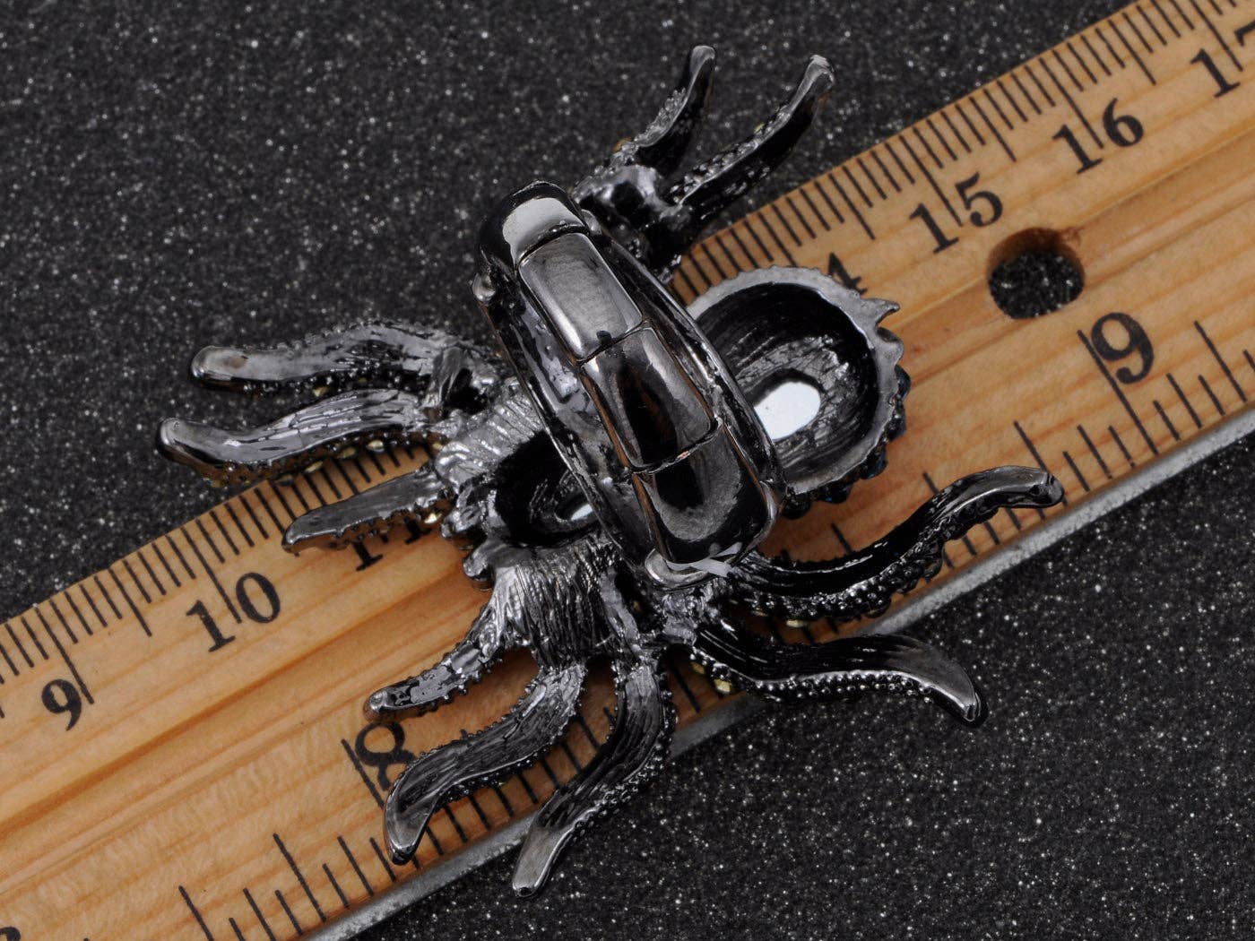 AK Brand - Vendita all'ingrosso Anelli cocktail/statement - Anello colorato con tarantola ragno2