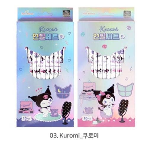 SANRIO 10 PCS PENCIL SET - KUROMI for wholesale by BCZShop