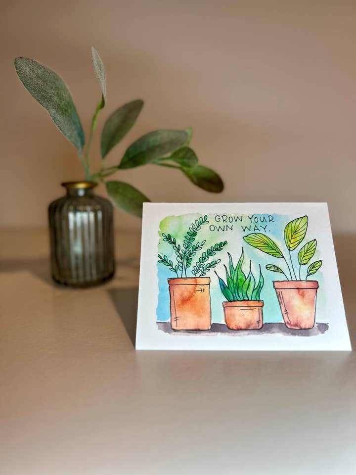 Positive Plant - Grow Your Own Way for wholesale by Ink + Splash
