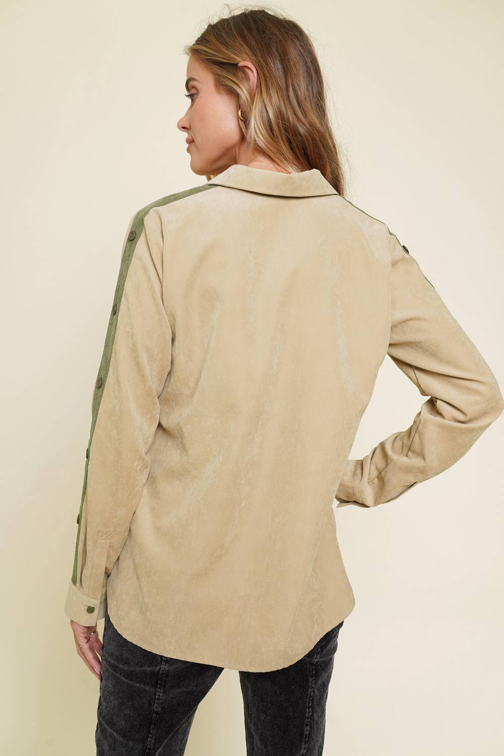 Mystree – Großhandel Hemd mit Button-down-Kragen – Damen – 20731 Kontrast-Shirt3