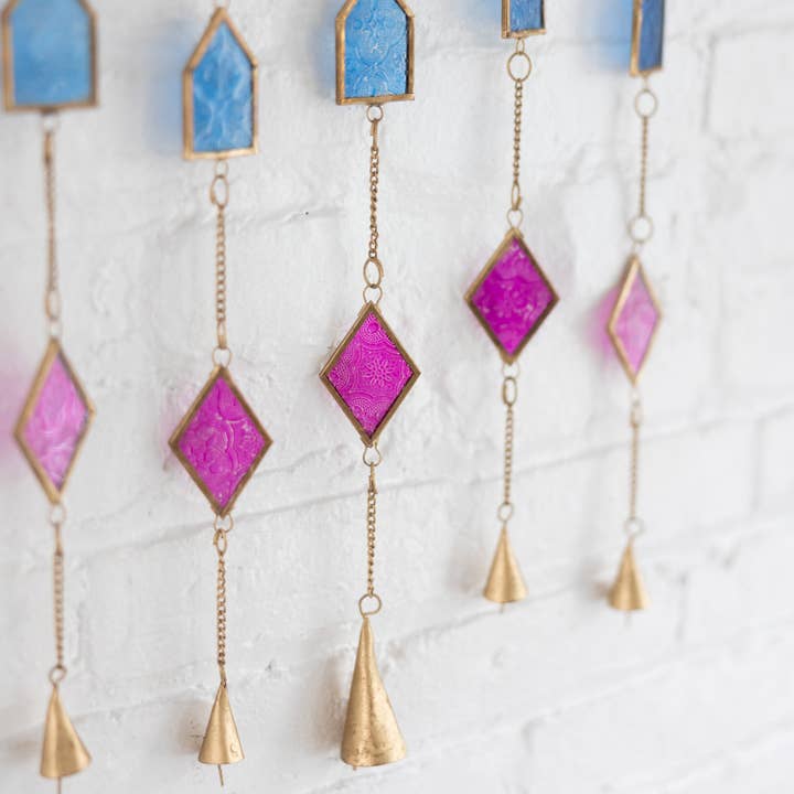 Ten Thousand Villages - Wholesale Wind Chime - * Dayamand Recycled Iron & Glass Chime