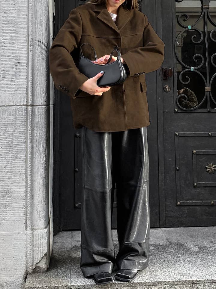 Marayn - Wholesale Jacket - Women's - Vintage Suede Blazer Chic WesternInspired Fall Style8