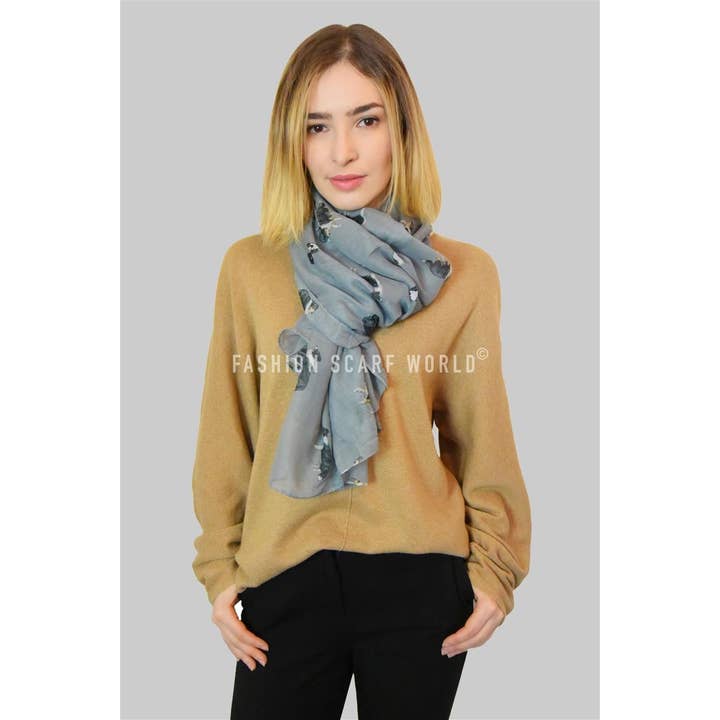Fashion Scarf World - Wholesale Scarf - Women's - Border Collie Sheep Dog Print Scarf14