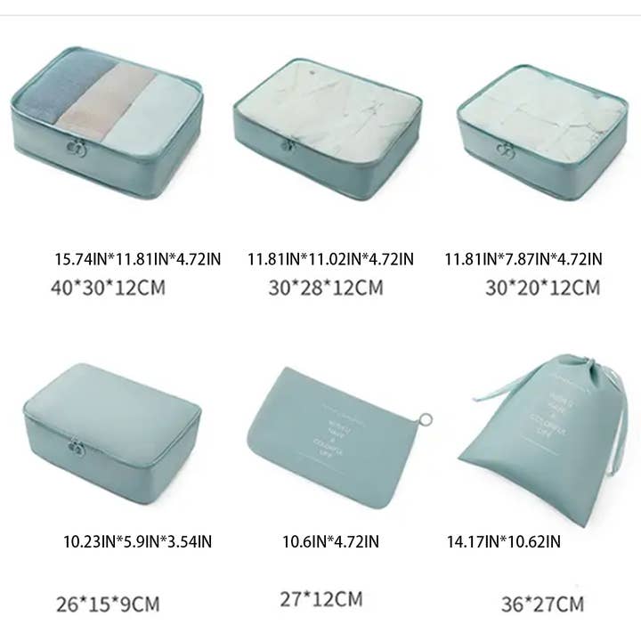 ACCITY - Wholesale Packing Cube - 6 SET PACKING CUBES FOR SUITCASES_CWAB0542