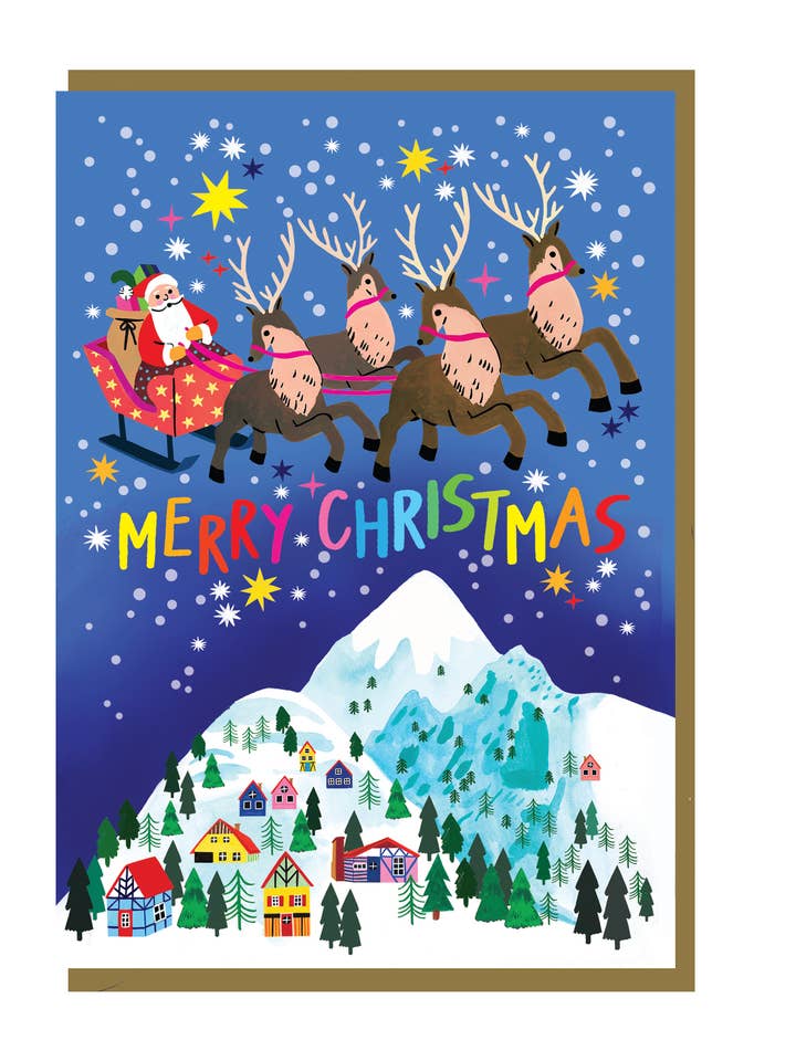 Santa Scene - Christmas Card for wholesale by Earlybird Designs