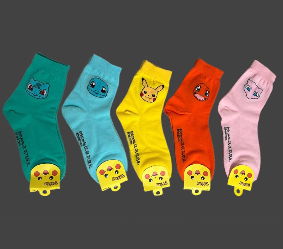 K-Wonderland - Wholesale Socks - Women's - Pokémon Character Silky Cotton women Socks6