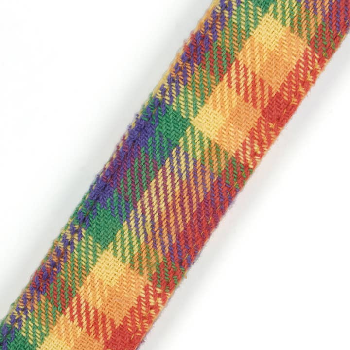 Primitives by Kathy - Wholesale Pet Collar - Dog - Rainbow Plaid Dog Collar4